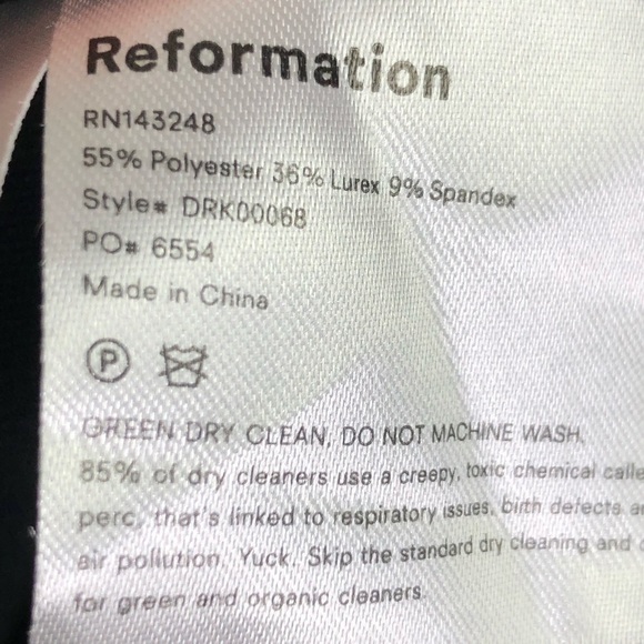 REFORMATION Carlye midi shimmer dress - Picture 4 of 9